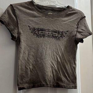 Brown Graphic Kids T-Shirt